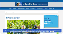 Desktop Screenshot of indigohierbas.es